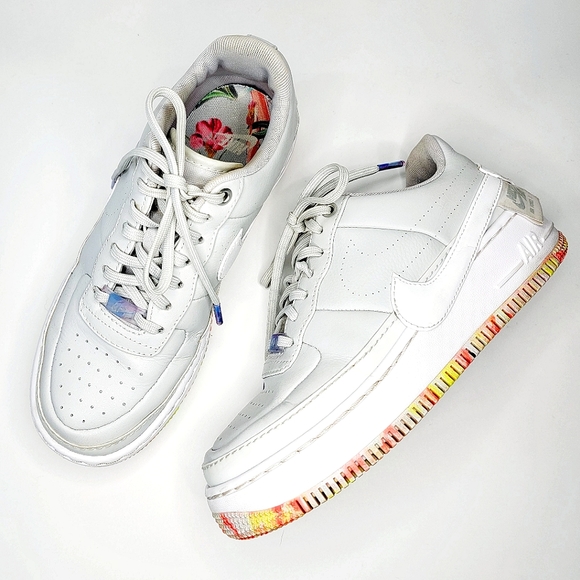 Nike Shoes - Nike Air Force One Jester Floral Light Gray sz 8